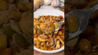 POLLO CON ALMENDRAS ESTILO CHINO 👨🏻‍🍳🍛 youtubeshorts recetas [upl. by Atipul]