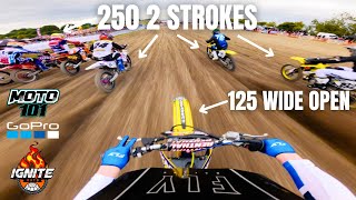 GoPro 2002 HUSQVARNA 125 FLAT OUT AGAINST 250S VMXDN 2024 [upl. by Sherman633]