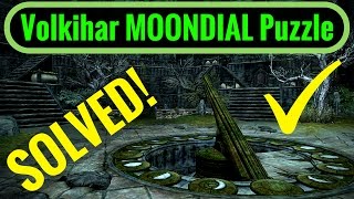 Volkihar Courtyard MOONDIAL Puzzle  Skyrim REMASTERED [upl. by Alphonso]