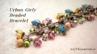 Urban Girly Bead Dangle Bracelet [upl. by Annayak323]