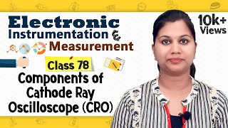 Components of Cathode Ray Oscilloscope CRO  Oscilloscopes  Electronic Instruments amp Measurements [upl. by Ricker907]