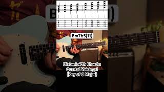 Diatonic 7th Chords  Quartal Guitar Voicings jazzguitar [upl. by Kraska]