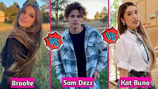 Brooke Monk vs Kat Buno vs Sam Dezz Lifestyle Comparison 2024 [upl. by Rratsal705]