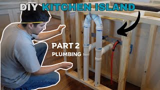 DIY Kitchen Island  Part 2 Electrical and Plumbing [upl. by Strader250]