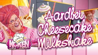 AARDBEI CHEESECAKE MILKSHAKE  🍭 Koken met Mevrouw Suikerspin 2 [upl. by Anaert]