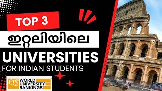 Top 3 Universities in Rome Italy  ഏറ്റവും മിക്കച്ച English Universities in Rome johniewalks italy [upl. by Nodal157]