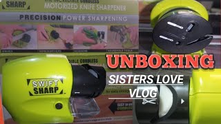 Knife sharpener review unboxing Swift sharp Motorized knife sharpener🔪🔪🔪 [upl. by Picker]