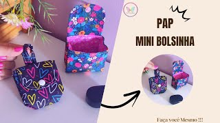 Mini Bolsinha fácil 🌟 Faça em MINUTINHOS [upl. by Alexine]