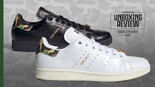 A BAPE JÁ VOLTOU A LANÇAR NOVOS STAN SMITH  UNBOXINGREVIEW adidas Stan Smith x BAPE [upl. by Seagrave]