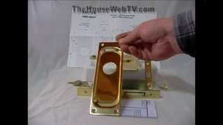 Heavy Duty Mortise Keyed Pocket Door Lock [upl. by Stanly411]