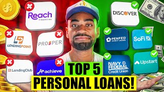 I Found the TOP 5 BEST Personal Loans you can Possibly Get Heres whats actually GOOD [upl. by Adnoryt]