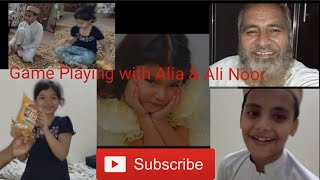 Game Playing with Alia amp Ali Noor [upl. by Siroved929]