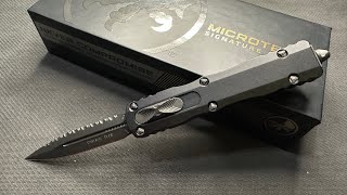 Microtech Dirac Signature Series  DE Full Serrated DLC M390 [upl. by Naej]