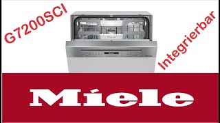 Miele G7200 SCI Teilintegrierbare Spülmaschine KindersicherungAuto Open [upl. by Gerbold]