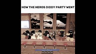 Diddy Party In Heros Battlegrounds Went Crazy😭 [upl. by Odarbil]