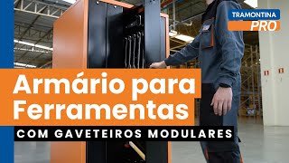 Saiba como organizar sua oficina com o armário para ferramentas Vertical System  Tramontina PRO [upl. by Letsyrhc]