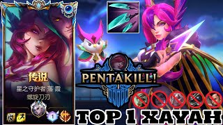 Wild Rift Xayah  Top 1 Xayah Gameplay Pentakill Rank Challenger [upl. by Barvick]