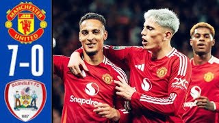 Manchester United vs Barnsley 70  All Goals amp Highlights  2024 [upl. by Yup]