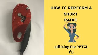 How to use the PETZL ID in a raise configuration [upl. by Nonnad]