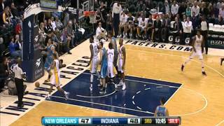 Roy Hibbert ALL 11 Blocks vs Hornets  112112 [upl. by Purdy61]