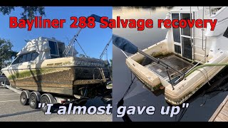 Saving the Bayliner 288  Episode 1 Rescue and recovery [upl. by Dor753]