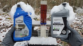 Amazon basics engine oil amp super tech vs WINTER [upl. by Hayidah889]