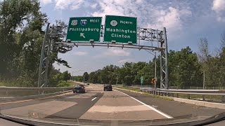 6 NJ 31 Highway Drive Through Hunterdon County  Clinton to Glen Gardner  SPLIT SCREEN  4K [upl. by Adok539]