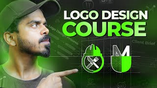 LOGO DESIGN Process Start to Finish in 30 Minutes  Graphic Design Tutorial in Hindi [upl. by Netaf]