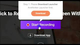 AceThinker Online Screen Recorder for Free [upl. by Anelas]