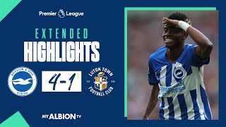 Extended PL Highlights Brighton 4 Luton 1 [upl. by Sherborn925]