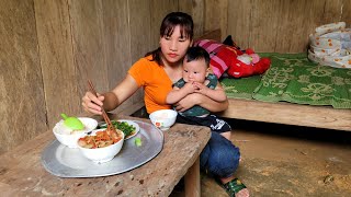 Harvesting green vegetables to sell  taking care of the baby  cooking [upl. by Batholomew384]