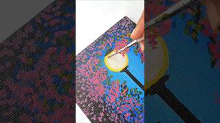 Acrylic canvas painting 🌷💓canvaspainting painting shortvideo [upl. by Aciamaj]