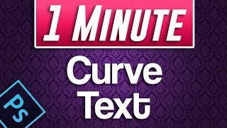 Photoshop CC  How to Bend and Curve Text [upl. by Simaj295]