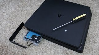 Tutorial How to Change PS4 Slim Hard Drive and Install System Software [upl. by Phyllida]