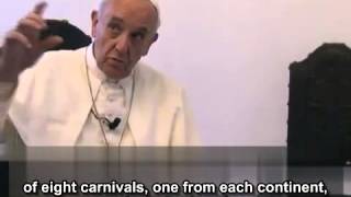 Interview with Pope Francis  First ever  ENGLISH subtitles  World Youth Day Brazil 2013 [upl. by Leamaj]