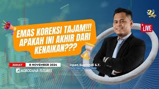 🔴LIVE Emas Koreksi Tajam Apakah ini Akhir dari KenaikanMarket Review 8 November 2024 [upl. by Merrel495]