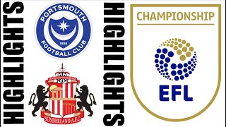 Portsmouth FC vs Sunderland AFC 13 Highlights amp Goals  20242025 [upl. by Reldnahc]