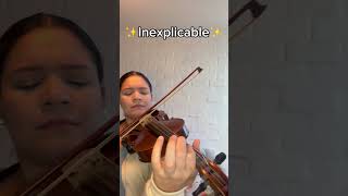 INEXPLICABLE 🎻 tutorial en violín VictoriaYepezViolinista [upl. by Aidam635]