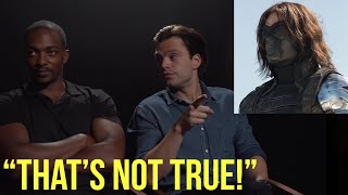 Anthony Mackie and Sebastian Stan argue about their Stunt Work [upl. by Kenric]