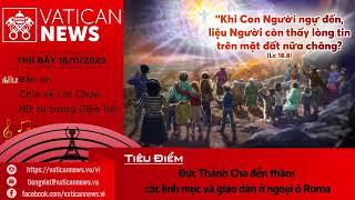 Radio thứ Bảy 18112023  Vatican News Tiếng Việt [upl. by Singer]