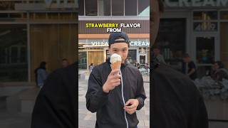 I Tried The Strawberry Flavour From Village Ice Cream In Calgary Alberta [upl. by Survance]