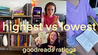 reading the highest vs lowest rated books on my physical TBR ✧˖° 📚 [upl. by Chas914]