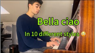 BELLA CIAO in 10 stili diversi al PIANOFORTE  Gabriele Rossi [upl. by Berliner]