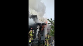 Firefighters fight West Kentucky Street fire [upl. by Inattyrb]