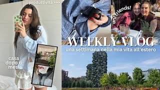 weekly vlog  uni allestero torno in Italia healthy habits workout [upl. by Anidene]