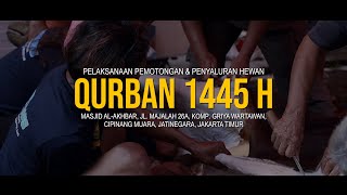 PELAKSANAAN QURBAN 1445H MASJID ALAKHBAR [upl. by Odey]