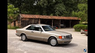 MercedesBenz 500 SEC C126 W126  702 Rauchsilber  Oldenzaal Classics [upl. by Nahgrom]