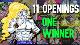 Every Jojo Opening Ranked WORST to BEST Canon NonNegotiable [upl. by Tennos14]