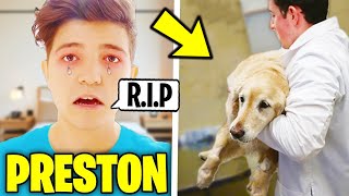 7 YouTubers Caught CRYING ON CAMERA Preston DanTDM amp PrestonPlayz [upl. by Chemash]