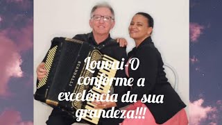 Gauchito do acordeon e Licia Hinos ao vivoExaltam o Criador 🫱🏻‍🫲🏽🙏🏽 [upl. by Venable47]